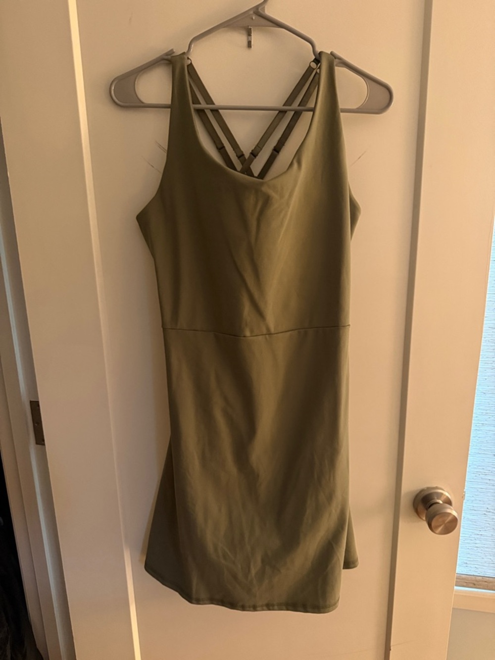 Laundry By Shelli Segal Olive Green Strappy Mini Dress